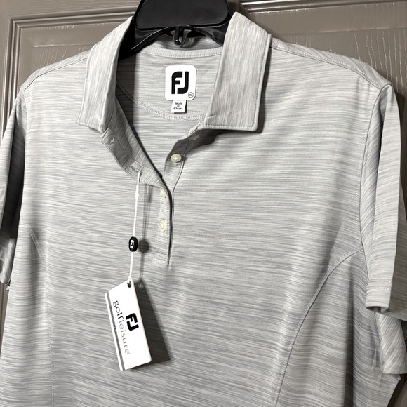 FootJoy Women’s New Space-Dyed Golf Polo Shirt Gray XL - Picture 4 of 12